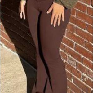 SHEIN Brown Boot Cut Flare Pants